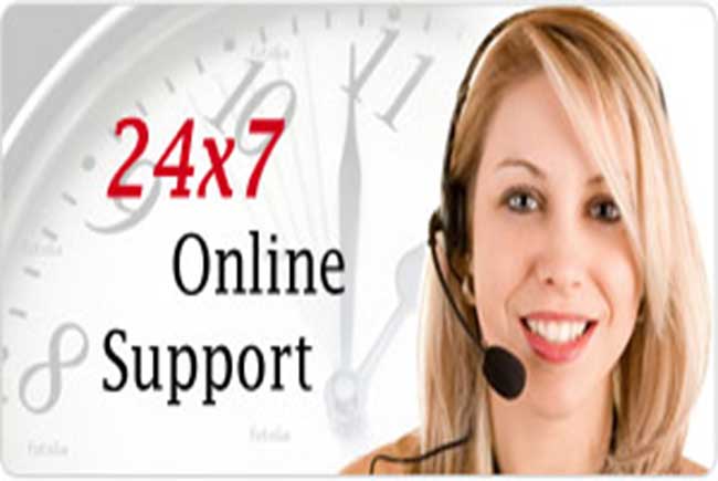 we are online to support a service 24 hrs